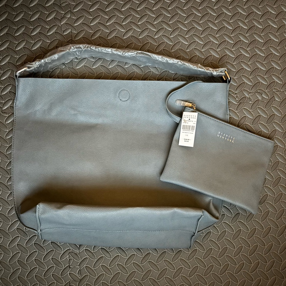 NWT Barney’s New York Ann Hobo Big Bag light blue